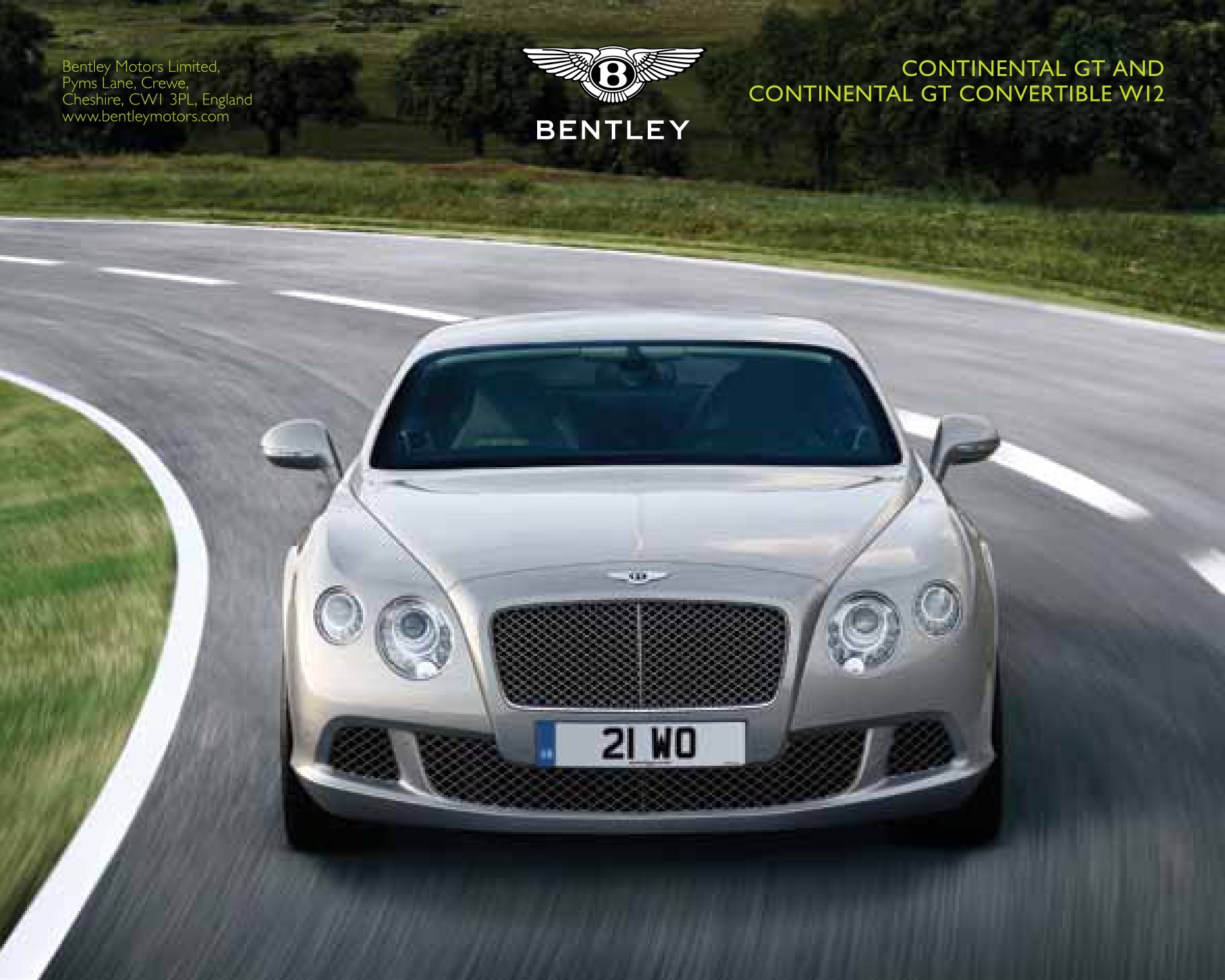 2013 Bentley Continental GT Brochure